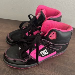 DC Women’s Rebound High Shoe 7.5 Black/Pink